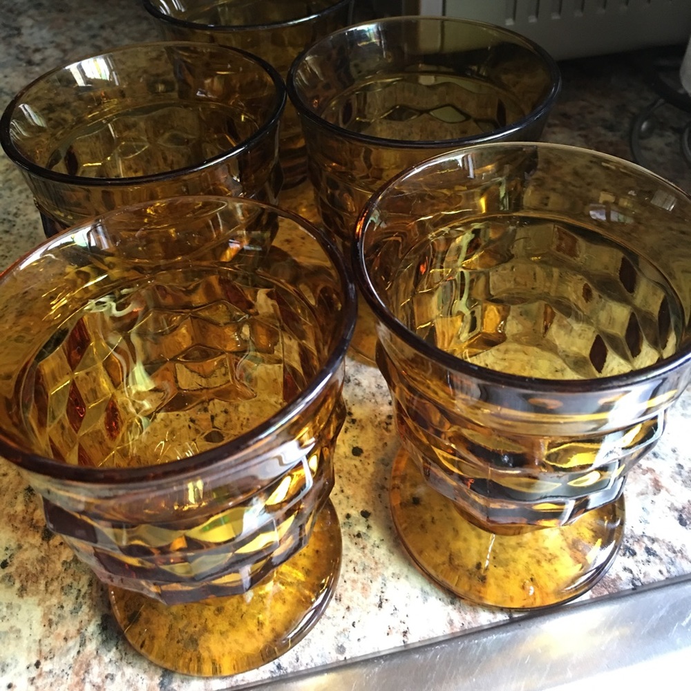 Set of 8 Indiana Glass Vintage Colony Whitehall